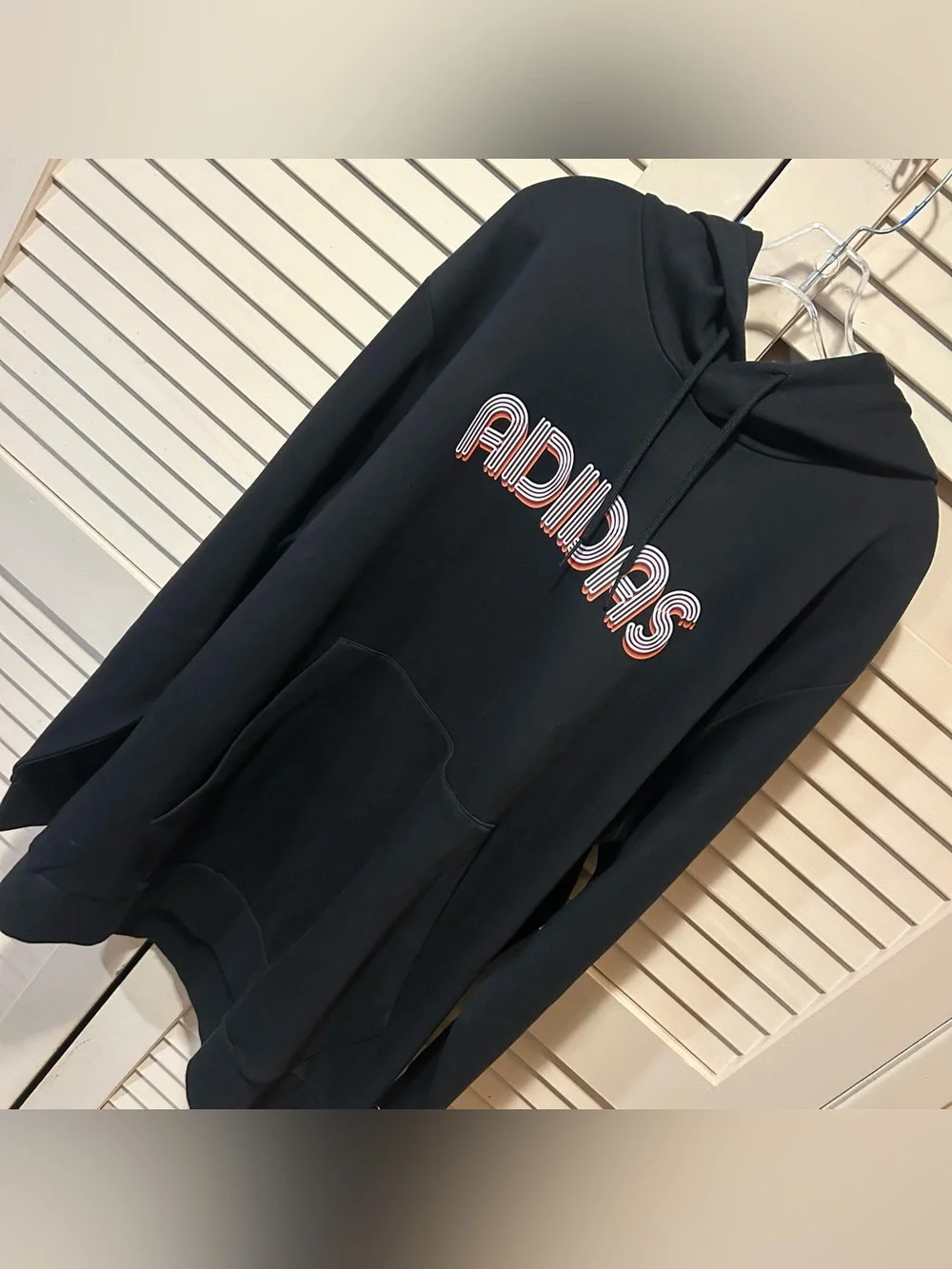 NWT Adidas 3XLT Active Hoodie Retro-Style Linear Logo Men’s Plus Size - Picture 1 of 4